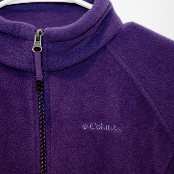 Columbia Benton Springs Dark Purple Zip Fleece - Picture 5 of 6
